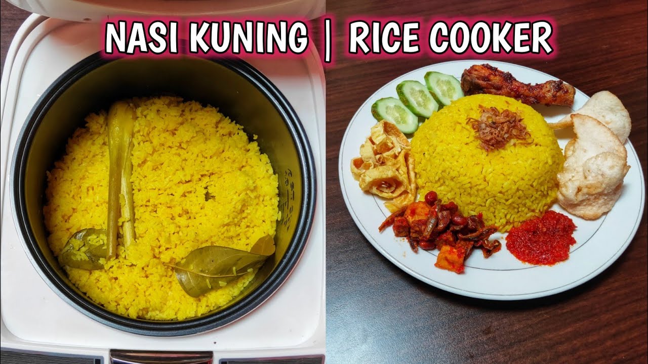 Resep Nasi Kuning Rice Cooker Youtube