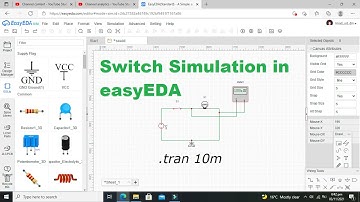 how to use a switch in easyEDA | Switch simulation in easyEDA