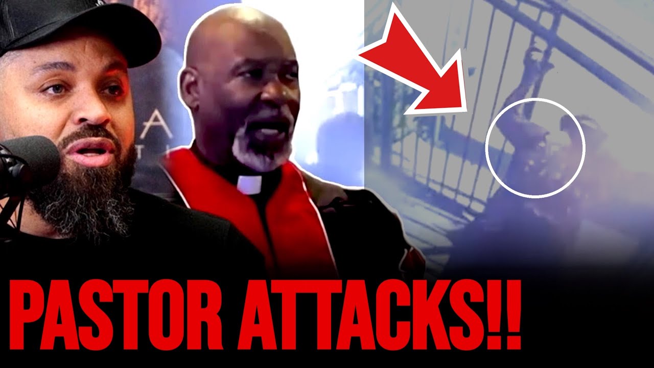 Пастор резко отреагировал на женщину из церкви, которую сбили со ступенек.