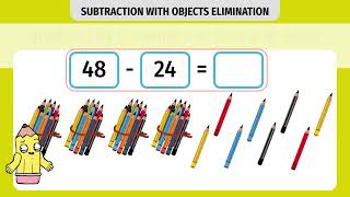 Topic : Learn | Subtraction with Objects Elimination | Conceptual Maths Grade 1 | Animated Content