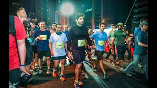 Dubai's Crown Prince Sheikh Hamdan pushes boy on wheelchair at Dubai Run|Fazza|F3