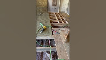 New Subfloor #beforeandafter #SubfloorRepair #FloorRepair #HomeRepair #remodeling