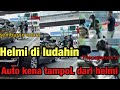 Tertib  helmi kena semburan jigong  auto kena bogem