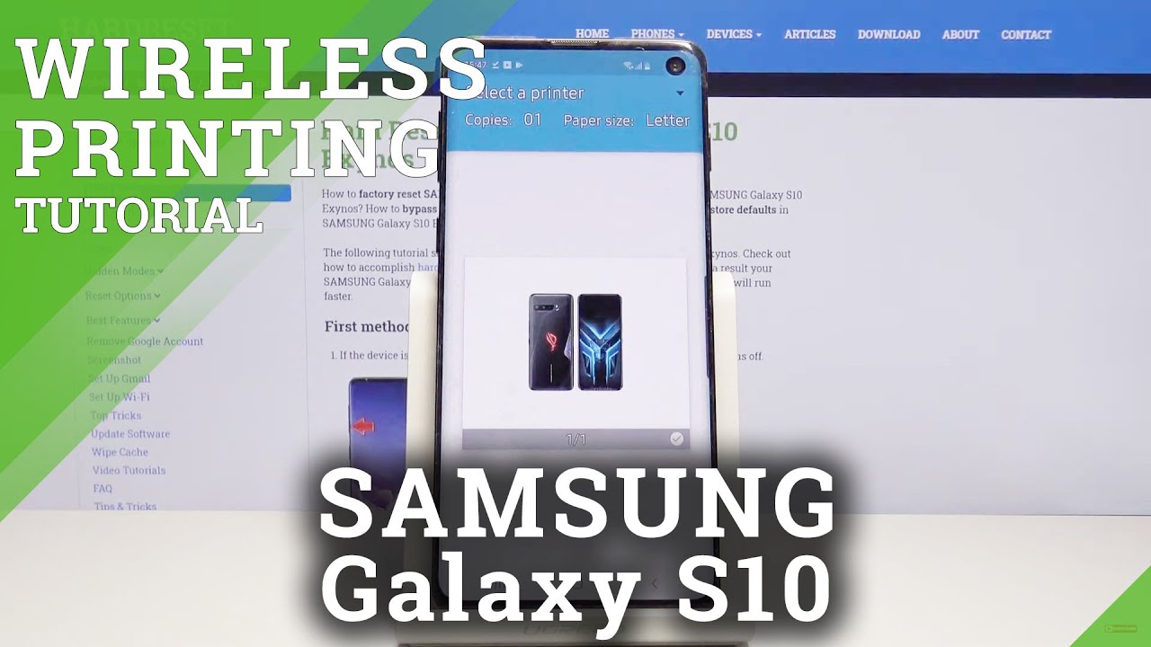 How To Connect Printer With Samsung Galaxy S10 – Wireless Printing