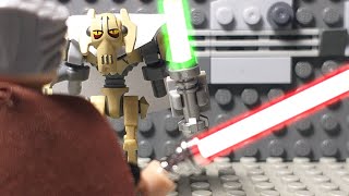 Star Wars Clone Wars 2003: Count Dooku trains General Grievous [Lego Stop Motion]