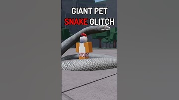TSB SNAKE PET GLITCH?! ahh #roblox #tsb #thestrongestbattlegrounds
