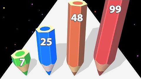 COLOR PENCIL RUN - ASMR Gameplay. Level Up 