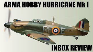 Arma Hobby Hurricane Mk. I 1/72 inbox review