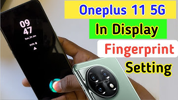 Oneplus 11 5g In Display Fingerprint Setting | Oneplus 11 5g Me Display Fingerprint Kaise Lagaen