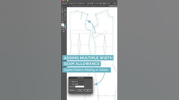 42/49 Adding Seam Allowance - Digital #patternmaking  in #adobeillustrator #patterncutting #fashion