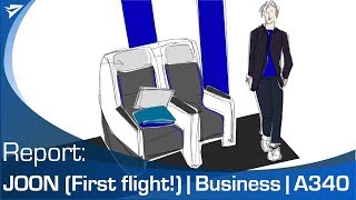 Joon A340 Business Class | first flight | CDG - CPT