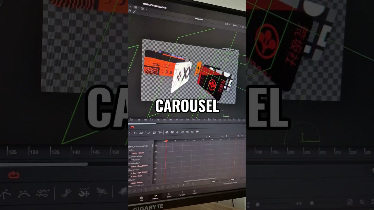 DaVinci Resolve Carousel