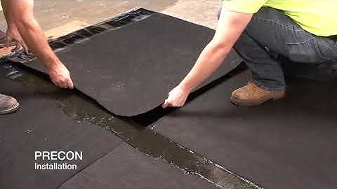 PRECON End Lap Application Video-Underslab Waterproofing Membrane & Vapor Barrier Installation
