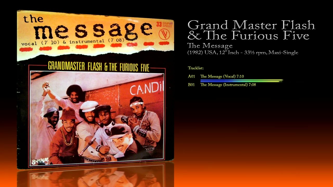 Grandmaster Flash and the Furious Five 12' Single with Original Record  Company