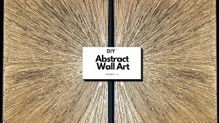 How To Easily Make Abstract Wall Art Using This Common Craft Tool