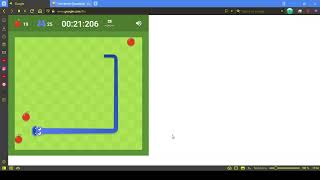 Twin Mode multi-3 25 apples Google Snake Game