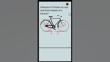 FRICTION ON REAR & FRONT WHEELS OF BICYCLE | Vikram Dachepally | #cbse #jeemains #neet #iitjee