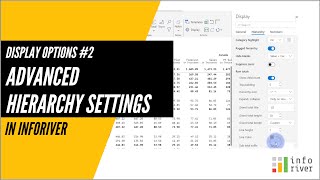 Display Options #2 - Advanced Hierarchy Settings in Inforiver
