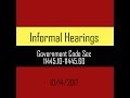 Informal Hearing Government Code Sec 11445 10 11445 60 Informal Hearing Government Code Sec 11445 10 11445 60