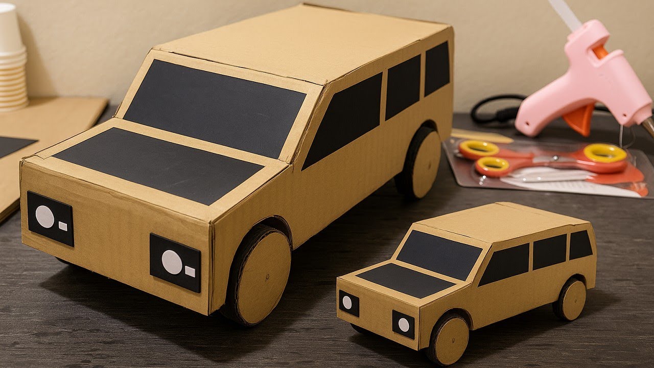 How to make cardboard SUV Car | Homemade Cardboard Super Car | Mahindra Thar SUV | Project for Kids