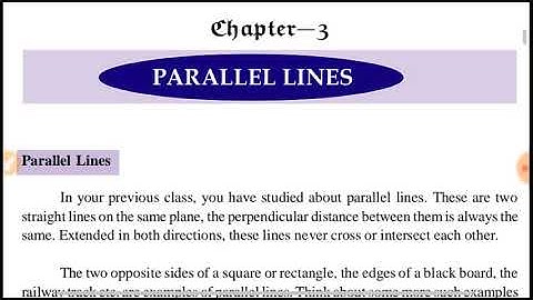 Class -8, chapter -3, parallel lines, part-4