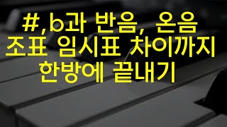 샾과 플랫,반음과 온음,장조 음계 만드는 원리까지 한방에 해결!