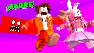 ¡CUIDADO CON LA PARED DE ROBLOX! 😱 🟥 😭 | SRGATO X FLOR VS ESCAPAN DEL MURO MALVADO