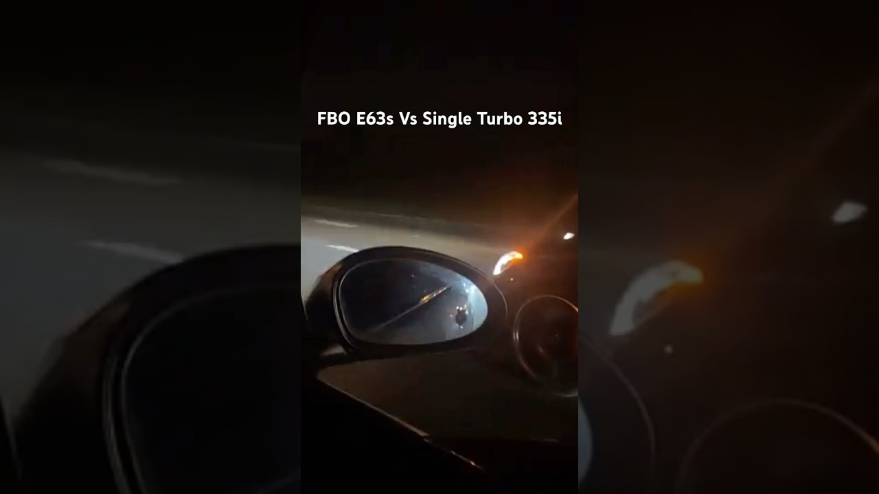 BMW 335i с одним турбонаддувом против BMW AMG E63 с полным турбонаддувом 