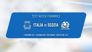 Test Match Internazionale Femminile – Italia v Scozia