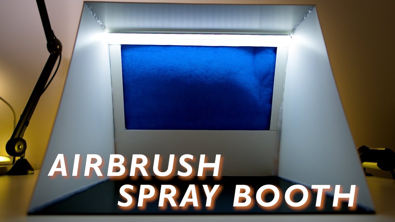 Airbrush Spray Booth Build, How to Make it with Lights & Noctua