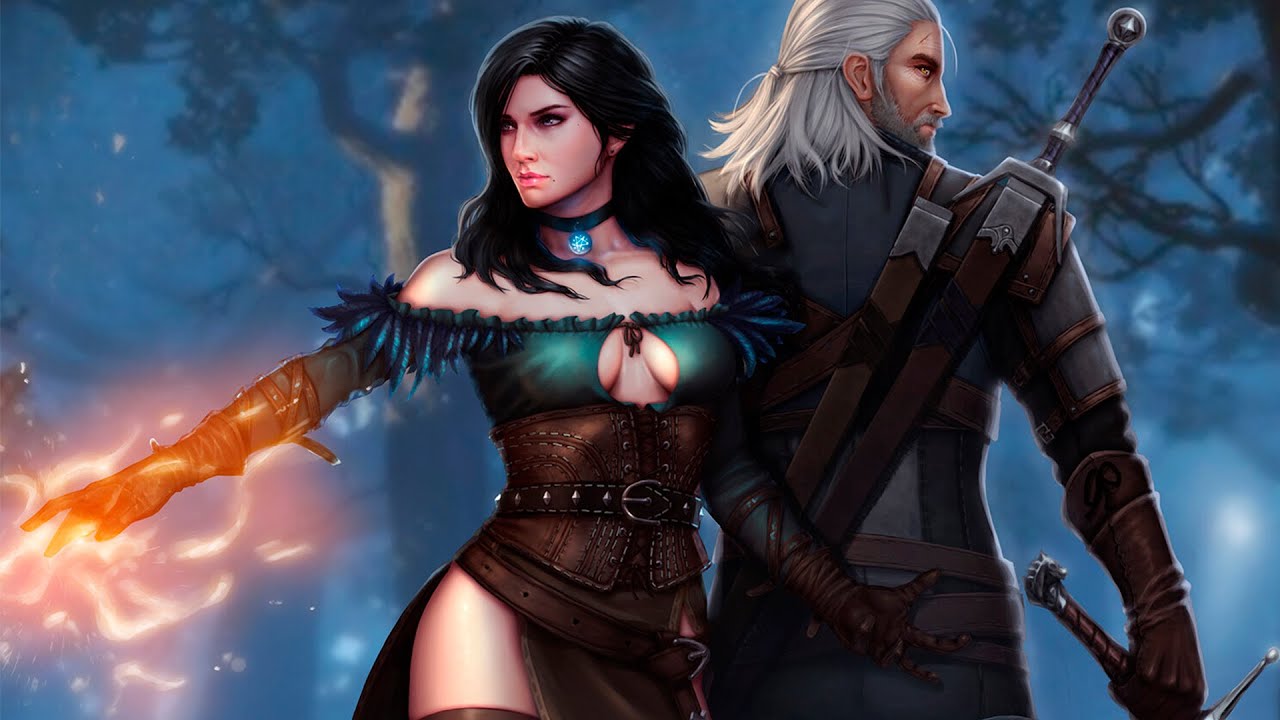 Йеннифэр из Венгерберга и Геральт из Ривии Geralt Yennefer
