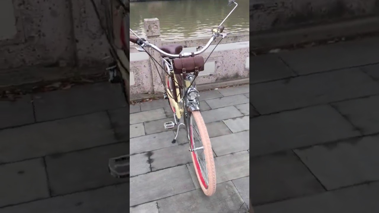 beach cruiser bike cream color for aokbike