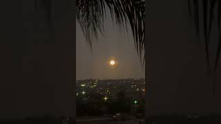 Woke up around 6:30am to this amazingly gorgeous #moonset #view  #horizon #nature #lookatthesky