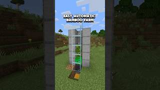 Easiest Automatic Bamboo Farm In Minecraft