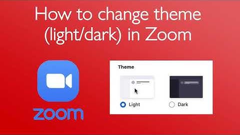 How to change from light to dark theme in Zoom on iOS/Mac (30 seconds)