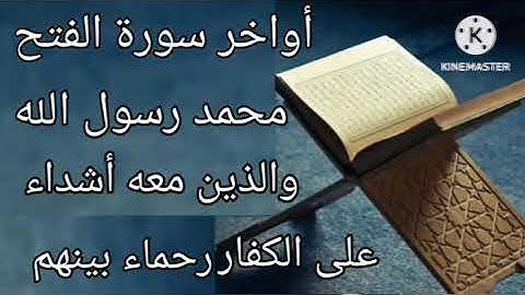 محمد رسول الله والذين معه أشداءعلى الكفار رحماءبينهم🌸تلاوةخاشعة🌸من سورة الفتح