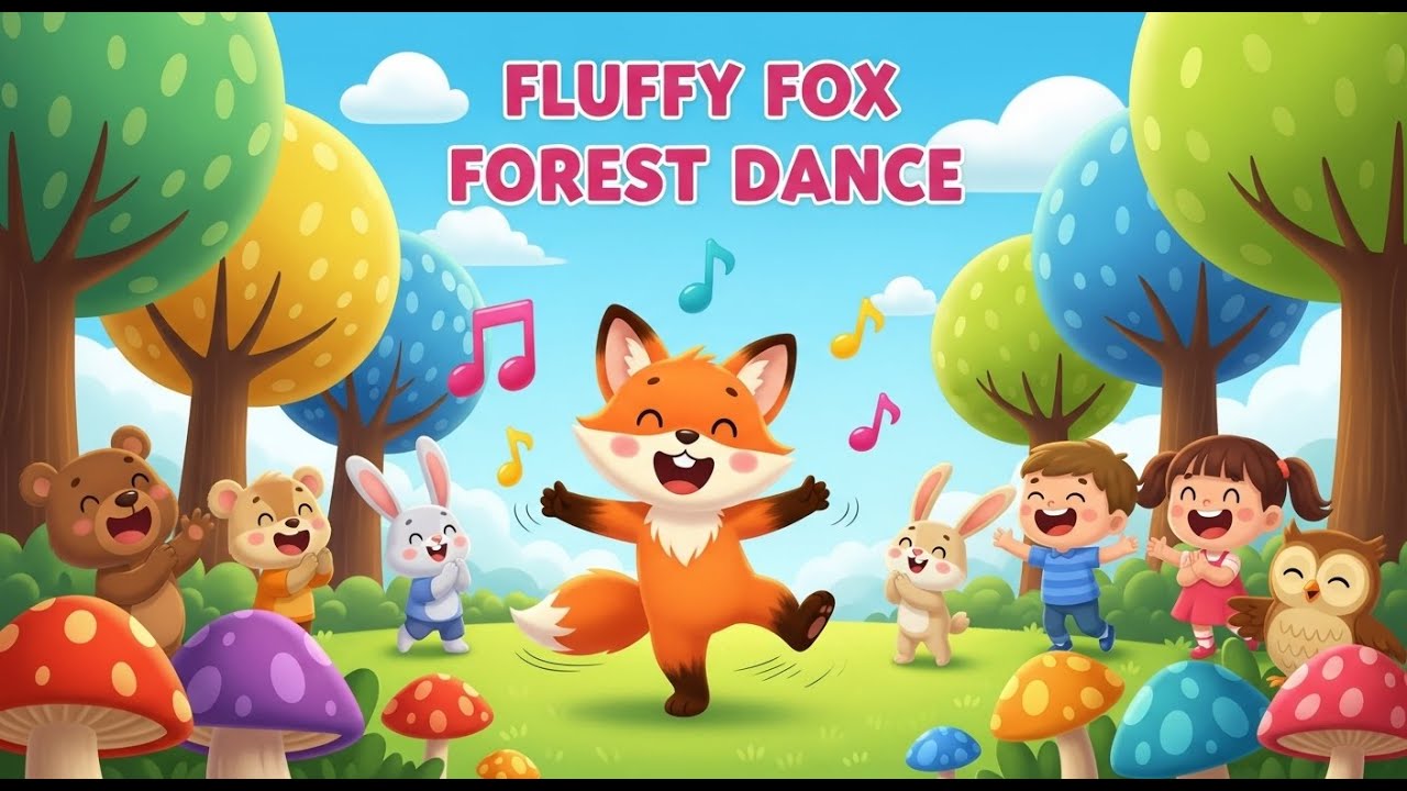 Fluffy Fox Forest Dance Song for Kids | Fun Woodland Movement Song