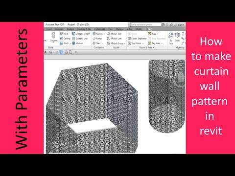 How to make parametric Curtain Wall Pattern in  Revit | Full Tutorial | Parametric Family