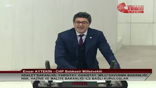 2020 Yili Bütçe Görüşmeleri̇ Ensar Ayteki̇n 11122019