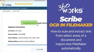 FileMaker OCR Demo #3 | How to Extract Text from Select Areas of a Document Using 360Works Scribe