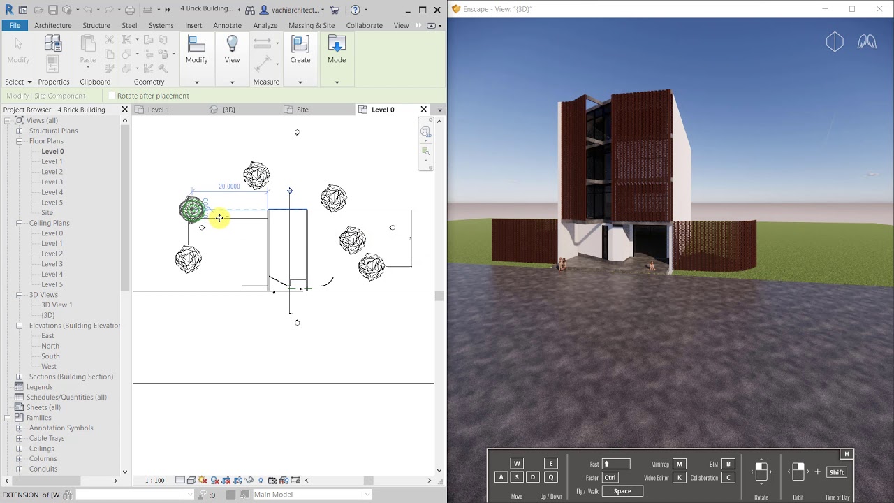 ขั้นตอนการใช้โปรแกรม Enscape ผ่าน Autodesk Revit แบบกระชับ - YouTube