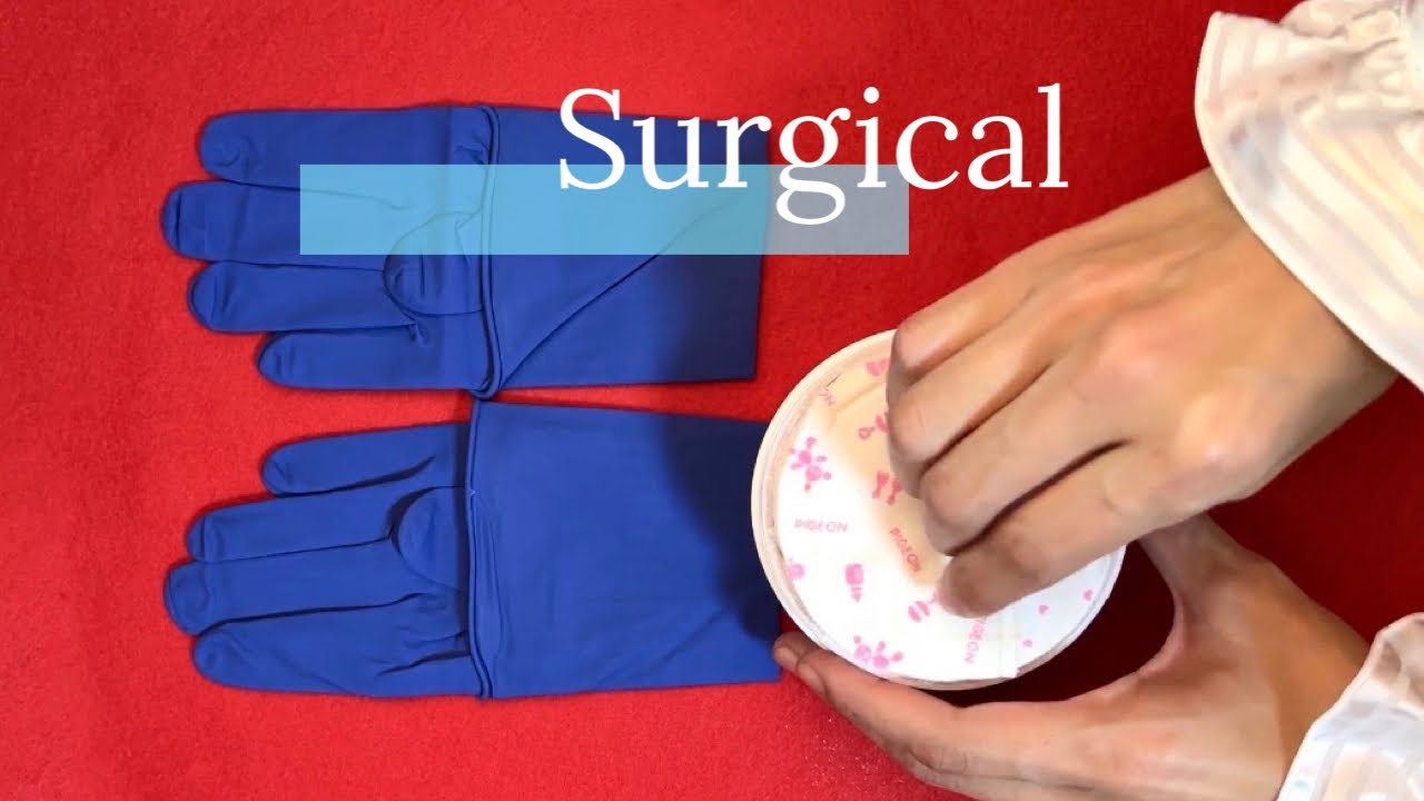 Surgical no latex Gloves ～AMSR (WIDE) YouTube