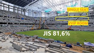✔ Walking Around JIS [Jakarta International Stadium] ~ 9 November 2021 : 81,6% dari rencana 80,0% ✔
