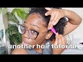 SLEEK BACK LOW PUFF ON OLD WASH AND GO | SIMPLE NATURAL HAIR TUTORIAL