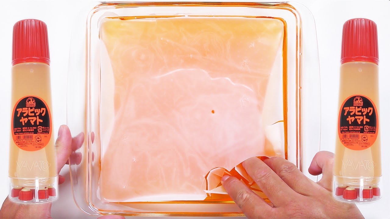 【DIY】アラビックヤマトを丸ごと２本使って巨大パキパキスライム作ってみた【slime ASMR】