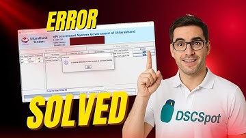 Error Fix: "A Device Attached to the system is not functioning" | टेंडर फाइलिंग प्रॉब्लम सॉल्व!