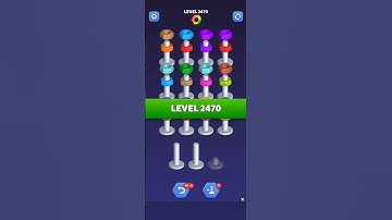 Nut Sort Level 2470 - Color Puzzle Game by Kiwi Fun #games #puzzle #NutSort #NutSortSolution