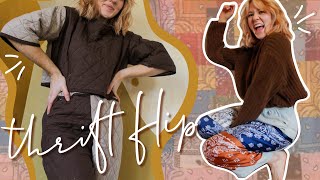 THRIFT FLIP | extreme diy clothing transformations (i made a set out of a quilt! what!) | WELLLOVED