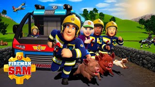 Can Fireman Sam Save The Day...AGAIN?  | 1 Hour Compilation | Safety Cartoon