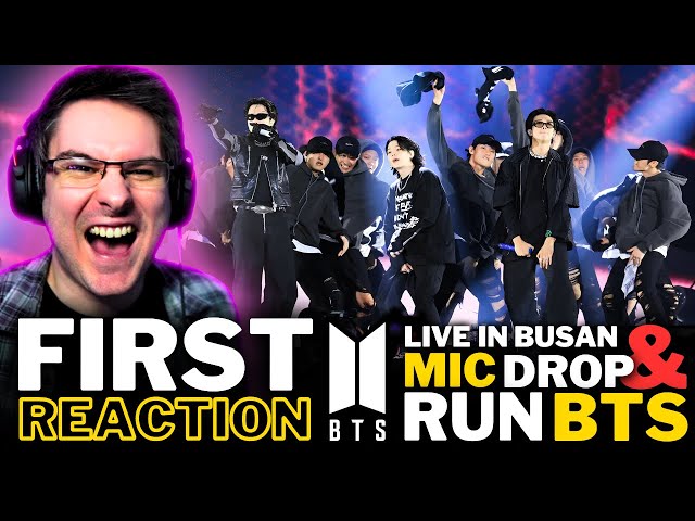 NON K-POP FAN REACTS TO BTS LIVE For The FIRST TIME! | 'MIC DROP & RUN BTS' LIVE IN BUSAN REACTION class=